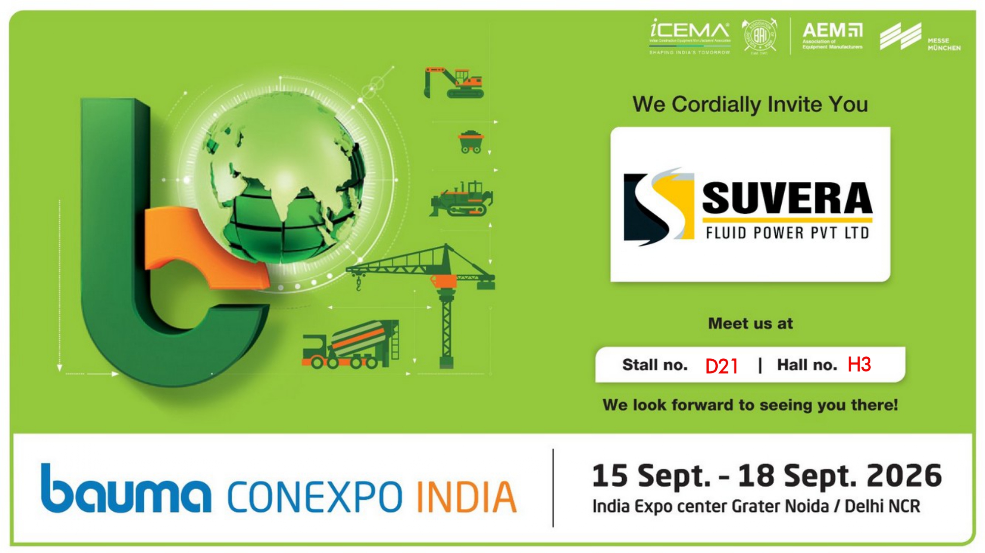 Bauma Conexpo India 2026 Invitation